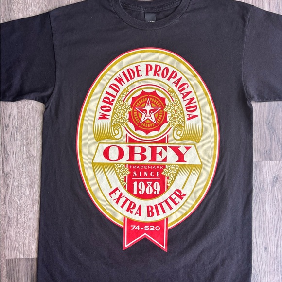Obey Worldwide Propaganda Extra Bitter Tee Sz.M - Picture 1 of 4